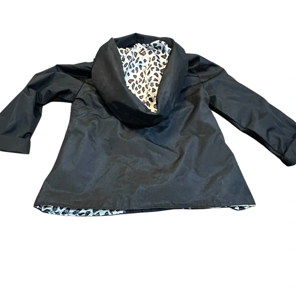 Pink Platinum Girls Double‎ Leopard rain Jacket sz 2T